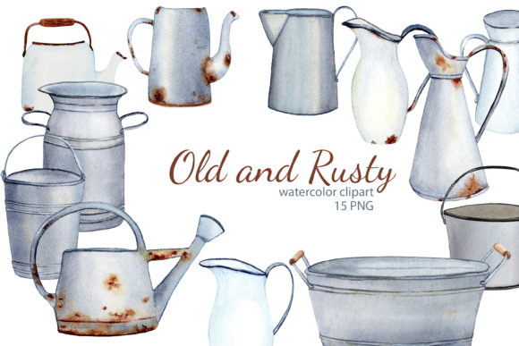 Download Watercolor Rustic Farmhouse Clipart - Clipart Collection