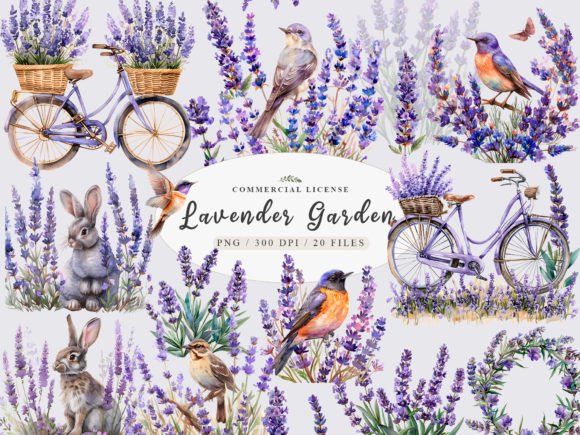 Download Watercolor Lavender Png,Provence Clipart - Clipart Collection