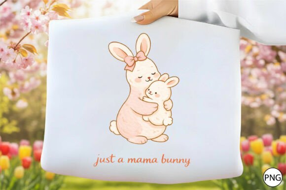 Download Cute Mama Bunny Clipart PNG - Clipart Collection