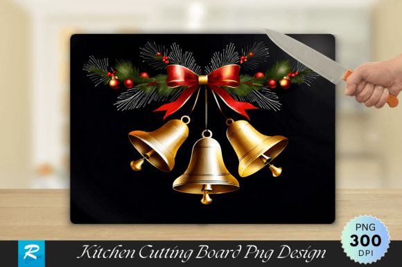 Download Bells Ribbons Walnut Wood Cutting Board - Premium Resources