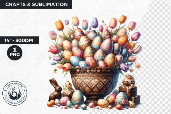Download Easter Basket Eggs Clipart - Clipart Collection