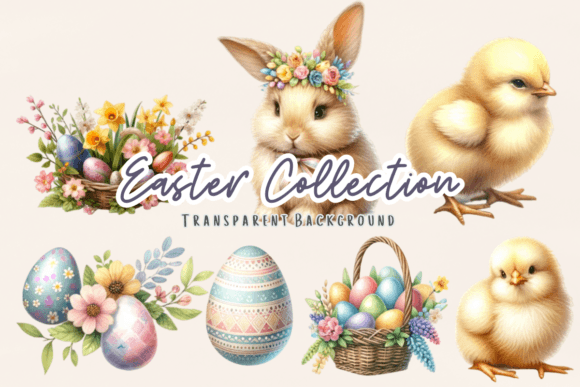 Download Floral Easter Eggs Watercolor Clipart - Clipart Collection