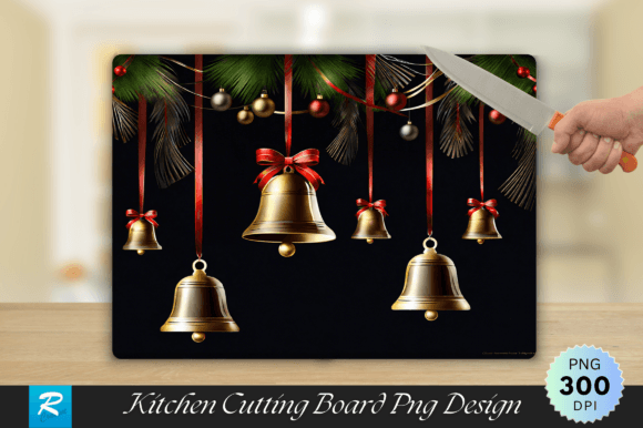 Download Bells Ribbons Walnut Wood Cutting Board - Premium Resources