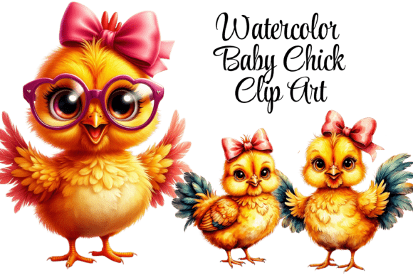 Download Watercolor Baby Chick Clipart PNG - Clipart Collection