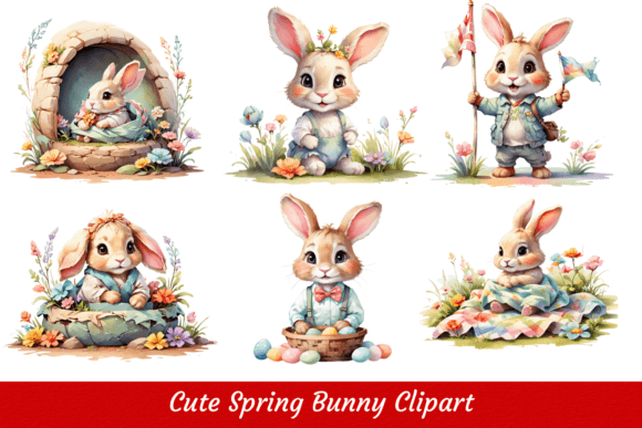 Download Spring Baby Bunny Clipart - Clipart Collection