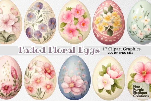 Download Cute Shabby Chic Easter Eggs PNG Clipart - Clipart Collection