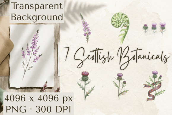Download Scottish Botanical Clipart PNG Thistle - Clipart Collection