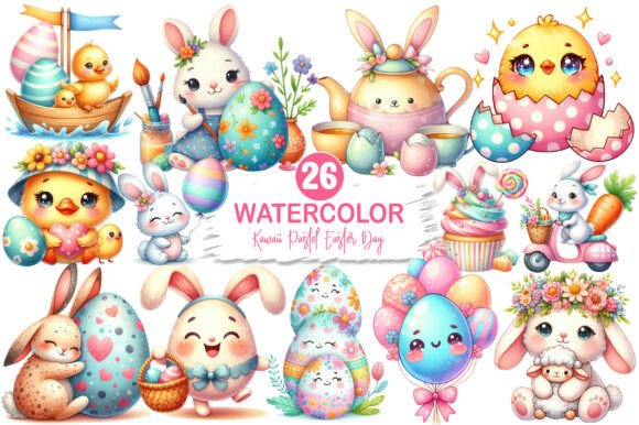 Download Kawaii Pastel Easter Day Clipart - Clipart Collection