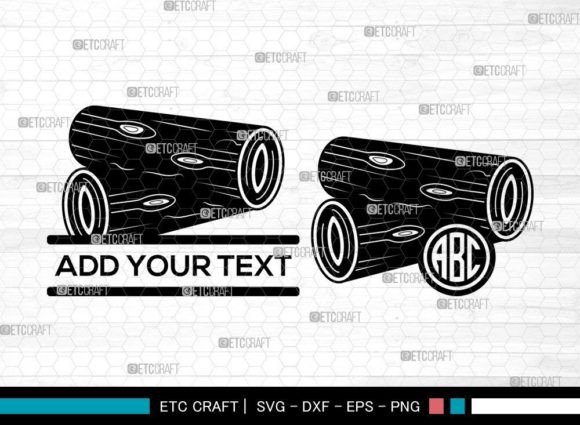 Download Wood Log Monogram SVG, Woodcutting - Premium Bundle