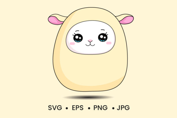 Download Cute Baby Lamb Clipart Vector Design - Clipart Collection