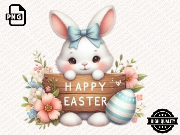 Download Cute Easter Bunny Clipart PNG - Clipart Collection