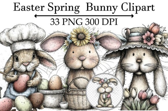 Download Easter Spring Bunny Clipart - Clipart Collection