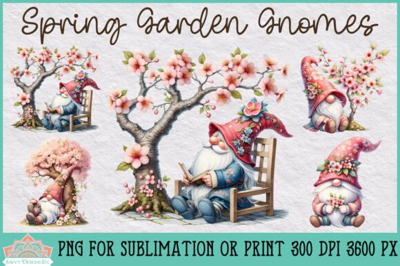 Download Spring Garden Gnome Sublimation Clipart - Clipart Collection