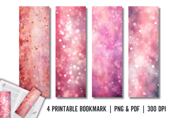 Download Pink Star Bookmark Printable Sublimation - Printable sublimation Collection