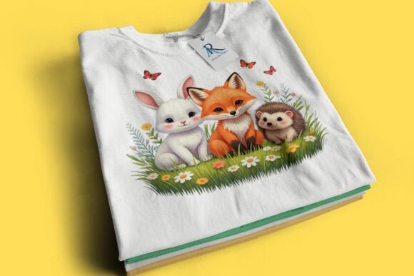 Download Baby Bunny, Fox &amp; Hedgehog PNG Clipart - Clipart Collection