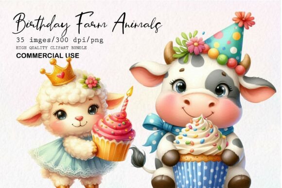 Download Cute Birthday Farm PNG Clipart - Clipart Collection