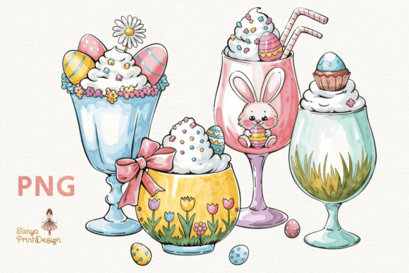 Download Watercolor Easter Drinks Clipart PNG - Clipart Collection