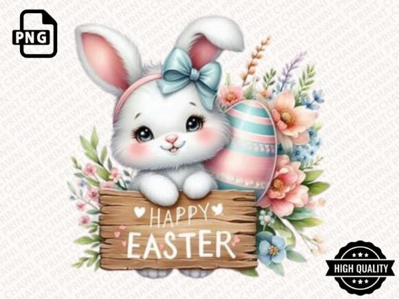 Download Cute Easter Bunny Clipart PNG - Clipart Collection