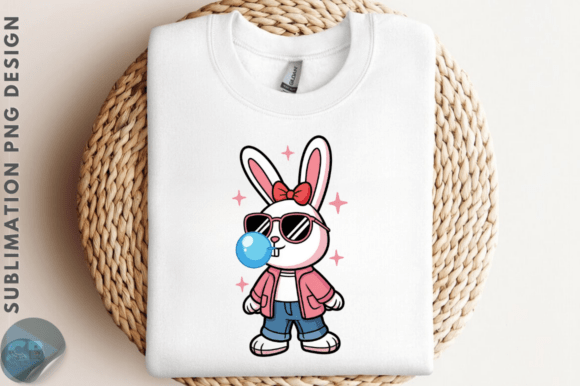 Download Trendy Easter Bunny Clipart PNG Design - Clipart Collection