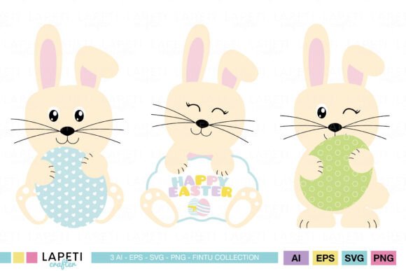 Download Cute Bunny Illustration | Spring Holiday - Holiday Collection