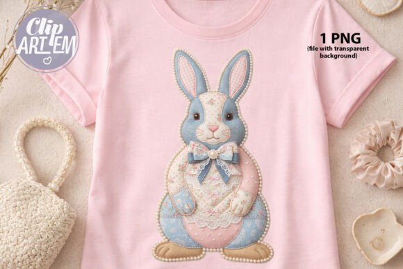 Download Patchwork Bunny PNG Clipart Sublimation - Clipart Collection