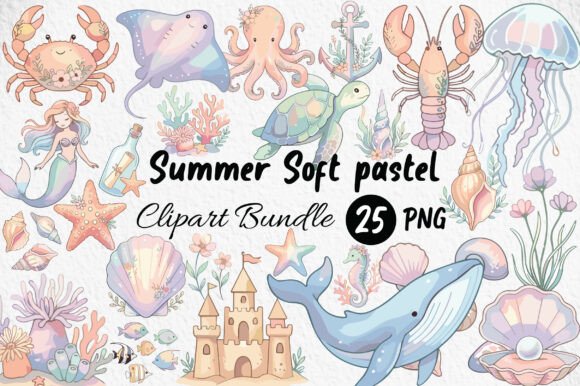 Download Summer Soft Pastel Clipart - Clipart Collection