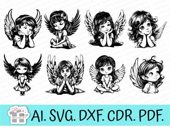 Download Little Angel Girl. Angel Clipart SVG - Clipart Collection