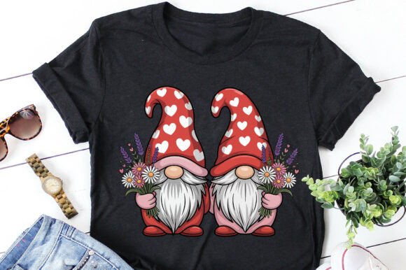 Download Valentine Gnome with Flowers Clipart Png - Clipart Collection