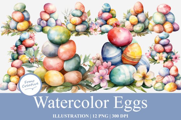 Download Watercolor Eggs Clipart - Clipart Collection