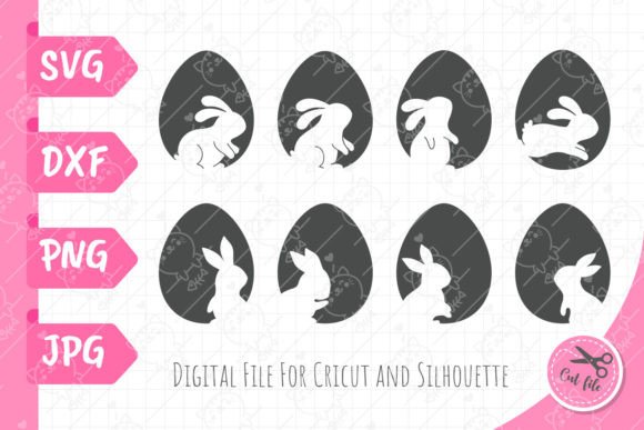Download Easter Eggs Svg | Rabbit Silhouette Png - Easter eggs svg Collection