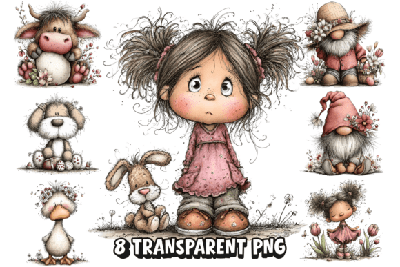 Download 8 Cute Spring Girl Bunny PNG Clipart - Clipart Collection