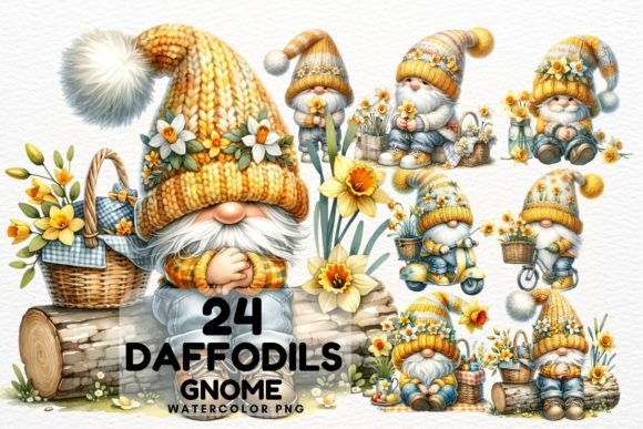 Download Daffodils Flower Spring Gnome Clipart - Clipart Collection
