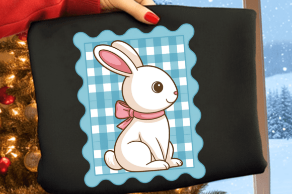 Download Cute Cottage Bunny Easter PNG Clipart De - Clipart Collection