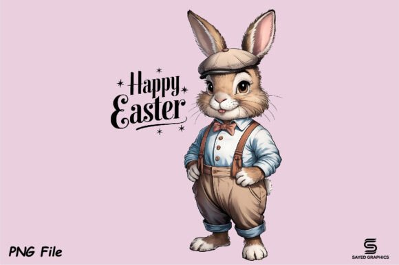 Download Happy Easter Rabbit Bunny Clipart Png - Clipart Collection