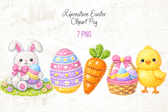 Download Rhinestone Easter Clipart PNG - Clipart Collection