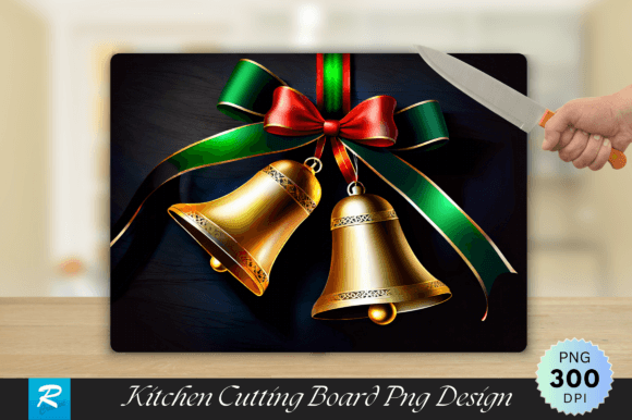 Download Bells Ribbons Walnut Wood Cutting Board - Premium Resources