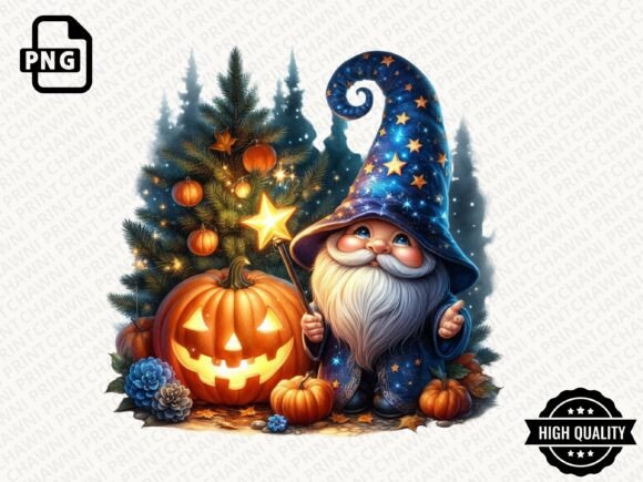 Download Watercolor Halloween Gnome Clipart PNG - Clipart Collection