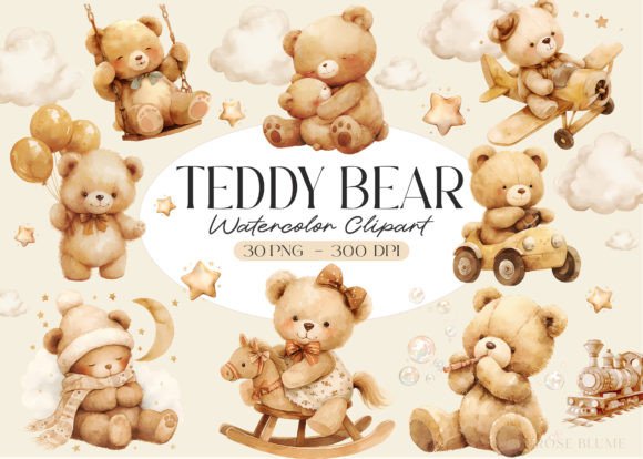 Download Boho Teddy Bear Baby Shower Clipart - Clipart Collection
