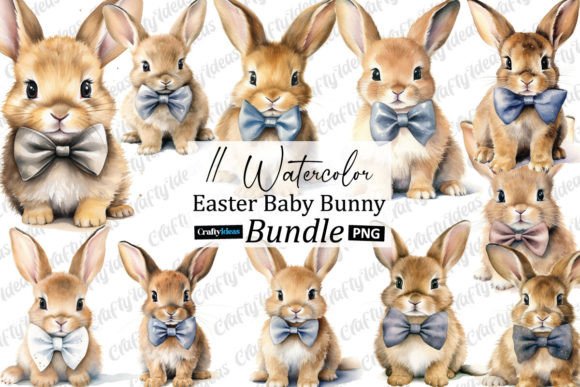 Download Watercolour Easter Baby Bunny Clipart - Clipart Collection