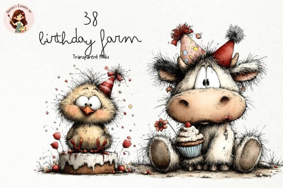 Download Cute Birthday Farm PNG Clipart - Clipart Collection