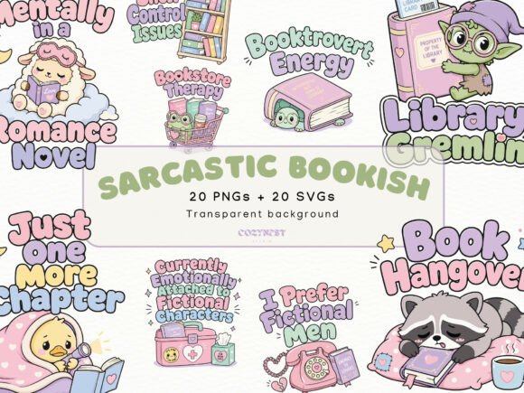 Download Sarcastic Bookish Cliparts, Cute Humor - Clipart Collection