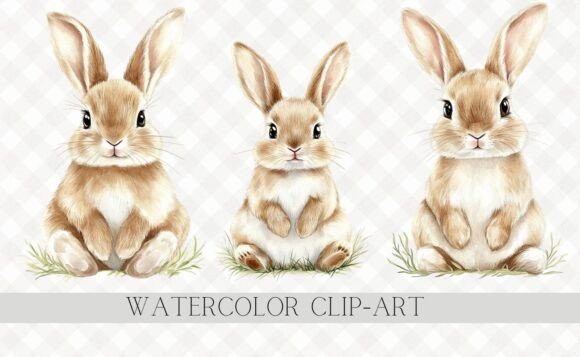 Download Watercolor Easter Bunny Clipart - Clipart Collection