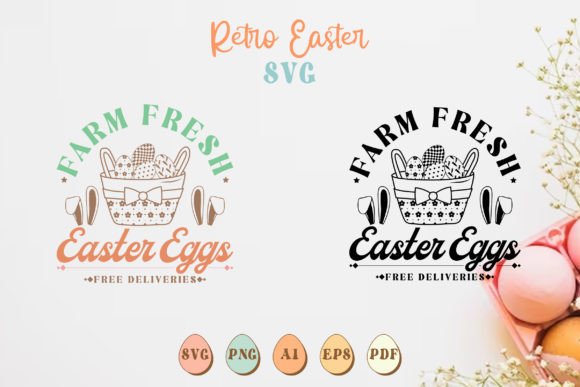 Download Farm Fresh Retro Easter Eggs SVG - Easter eggs svg Collection