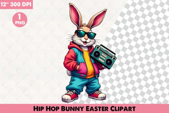 Download Hip Hop Bunny Easter Clipart - Clipart Collection