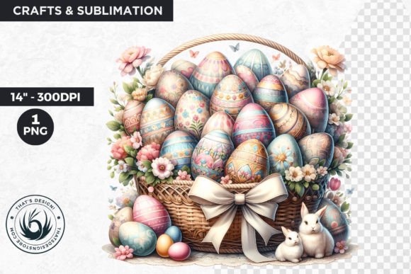 Download Easter Basket Eggs Clipart - Clipart Collection