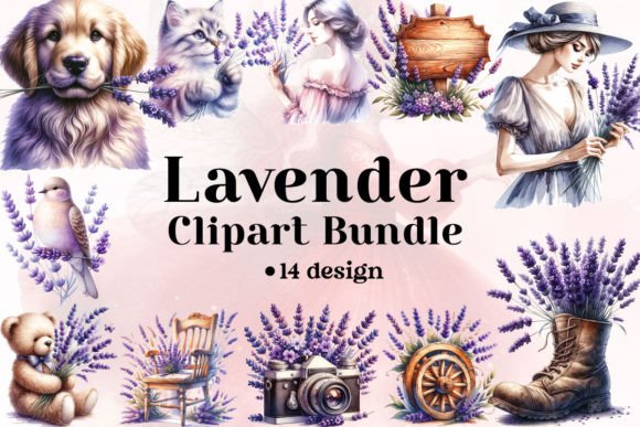 Download Lavender Clipart Bundle - Clipart Collection